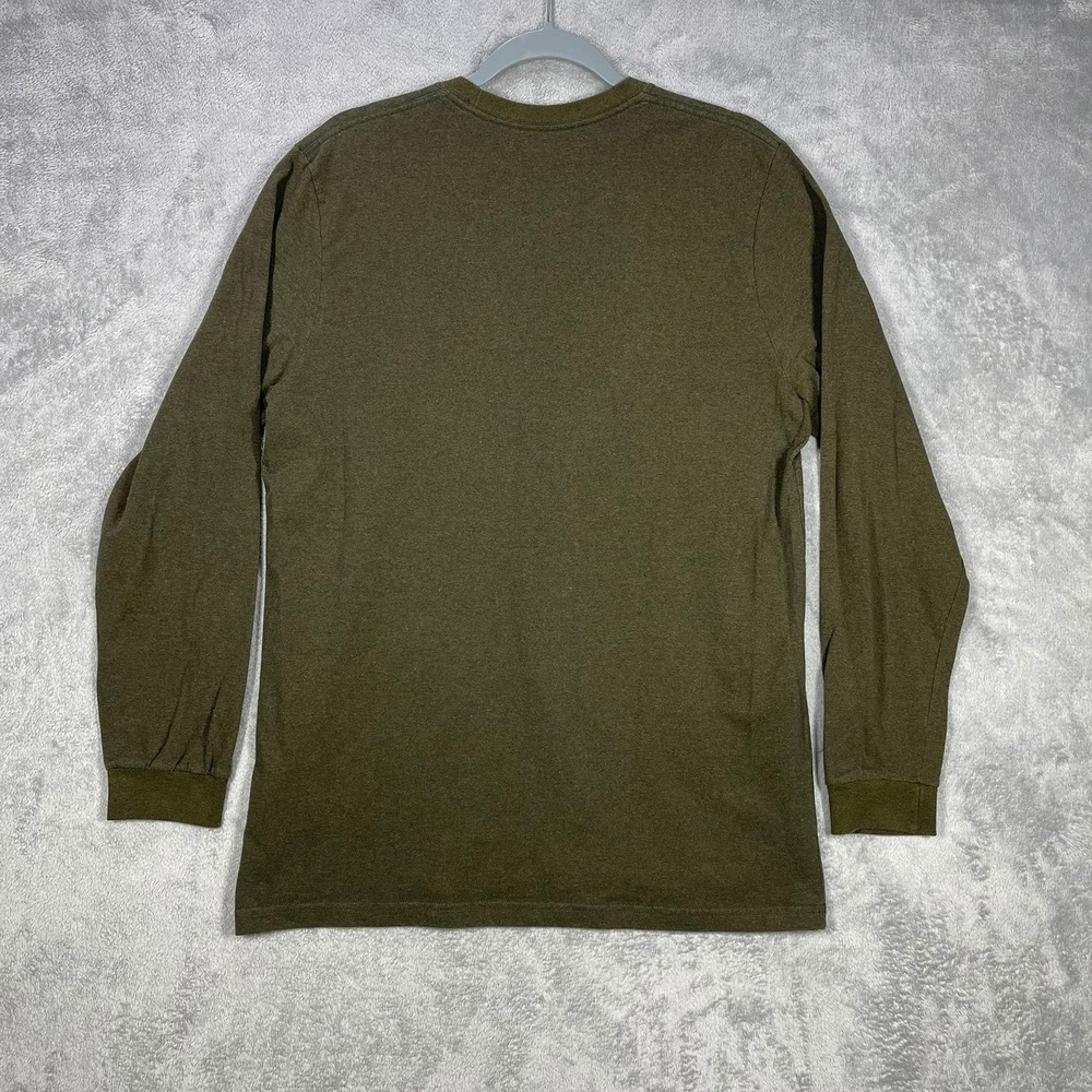 Patagonia Long Sleeve T-Shirt Mens Medium Green Live Simply Graphic Tee - Picture 6 of 7